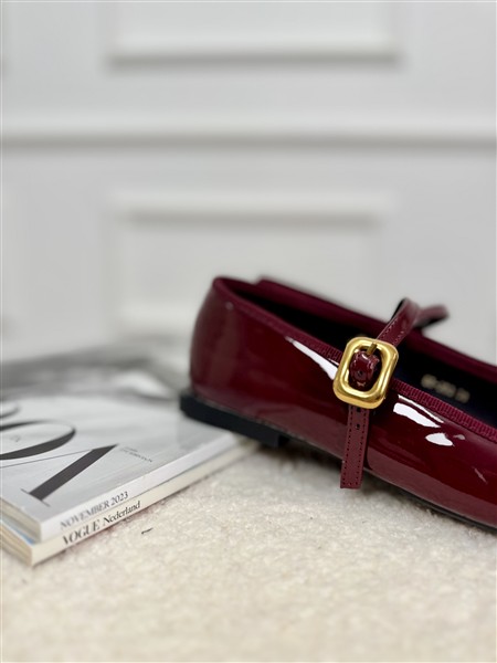 Lak Ballerina 68-383 Met Bandje Bordeaux