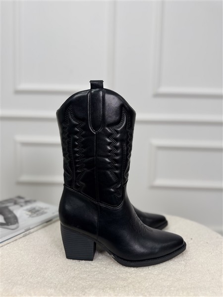 Western Boot T289 Zwart