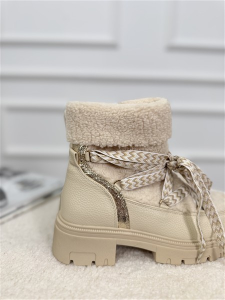 Lace Teddy Boot A-866