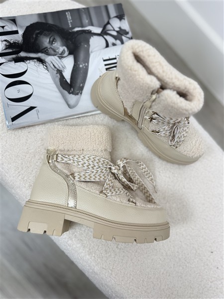 Lace Teddy Boot A-866