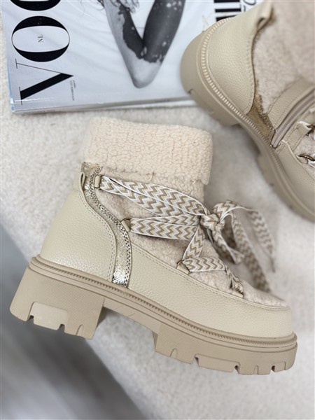 Lace Teddy Boot A-866