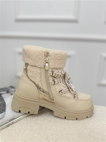 Lace Teddy Boot A-866
