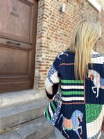 Doorstikt Vest Herm Look A Like Blue