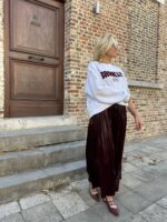 Sweater Brooklynn Burgundy Grijs