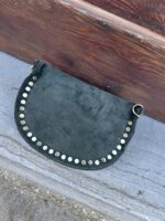 Crossover Echt Suede Studs Groen