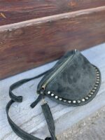 Crossover Echt Suede Studs Groen