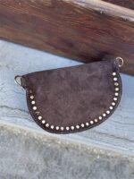 Crossover Echt Suede Studs Bruin