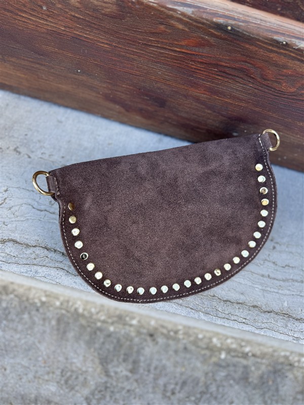 Crossover Echt Suede Studs Bruin