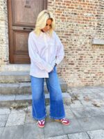 Hemdje 18689 Bordeaux Pinstripe