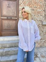 Hemdje 18689 Bordeaux Pinstripe