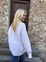 Hemdje 18689 Bordeaux Pinstripe