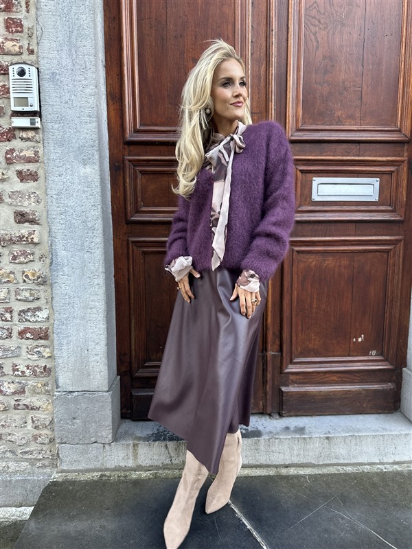 Kidmohair Vest 23356 Burgundy