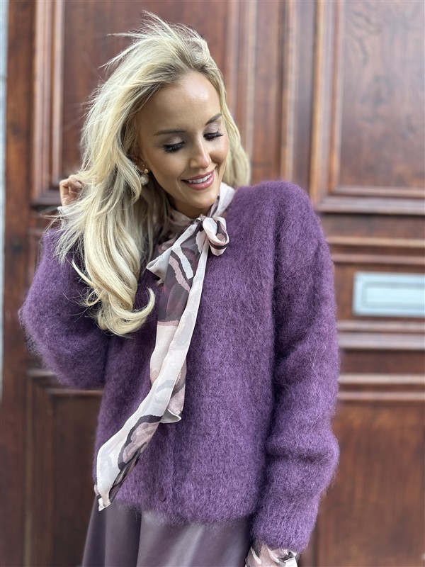 Kidmohair Vest 23356 Burgundy