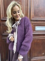 Kidmohair Vest 23356 Burgundy