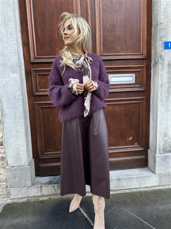 Kidmohair Vest 23356 Burgundy