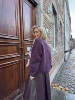 Kidmohair Vest 23356 Burgundy