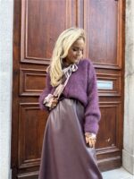 Kidmohair Vest 23356 Burgundy