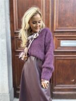 Kidmohair Vest 23356 Burgundy