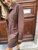 Jurk Jp3503 Suede Bruin