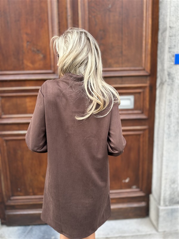 Jurk Jp3503 Suede Bruin