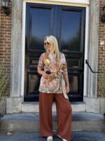 Bow Blazer Jungle Print Pepper