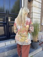 Bow Blazer Jungle Print Pepper