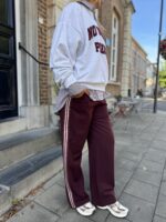 Sweater No Drama Burgundy Letters