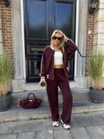 Bomber Side Line L9360 Bordeaux