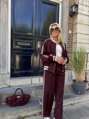 Pantalon Side Line L9357 Bordeaux