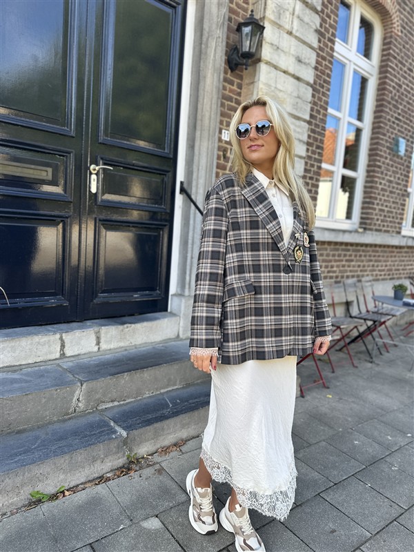 Geruiten Blazer 15060/62 Pins + Patch