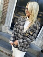 Geruiten Blazer 15060/62 Pins + Patch