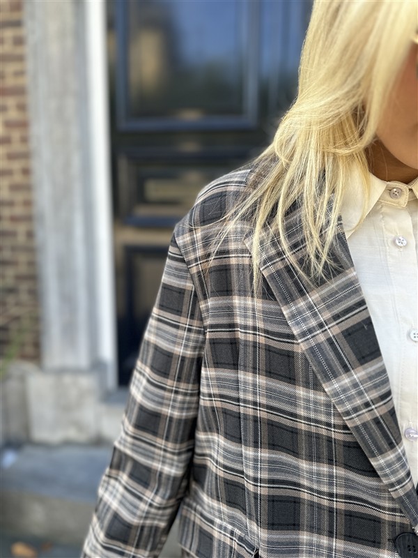 Geruiten Blazer 15060/62 Pins + Patch