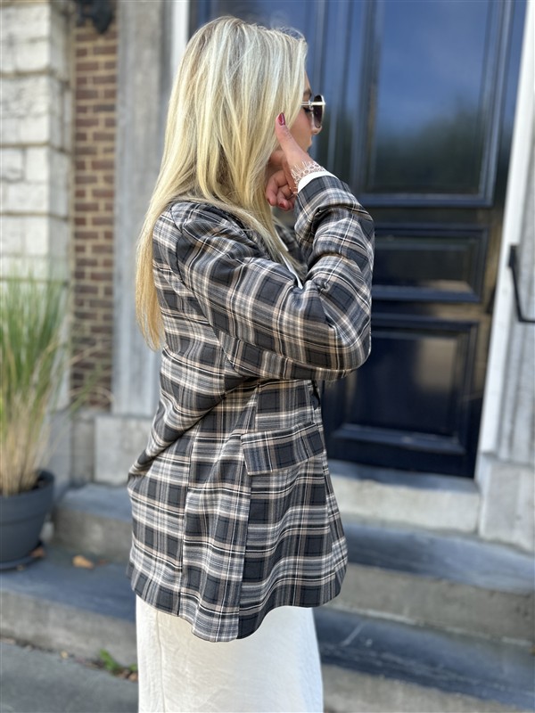 Geruiten Blazer 15060/62 Pins + Patch