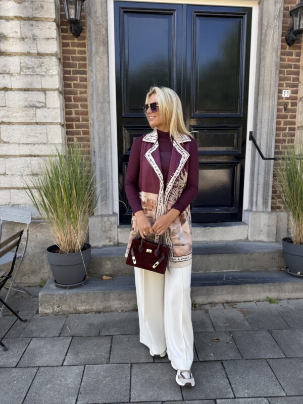 Mouwloze Blazer Three Essential Print