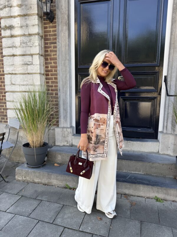 Mouwloze Blazer Three Essential Print