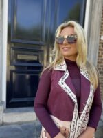 Mouwloze Blazer Three Essential Print