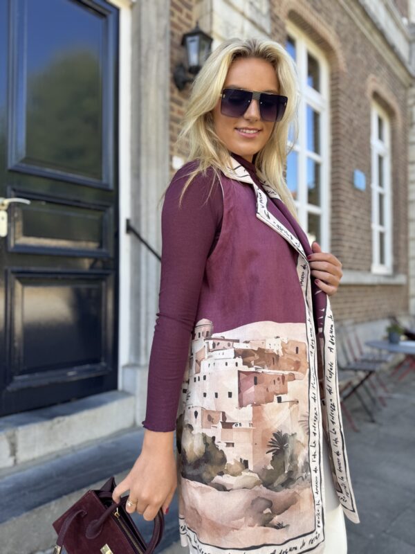 Mouwloze Blazer Three Essential Print