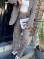 Carreaux Blazer Ld3525 Burgundy