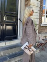 Carreaux Blazer Ld3525 Burgundy