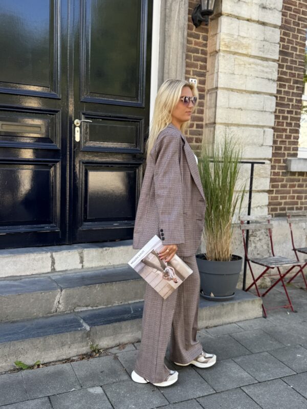 Carreaux Blazer Ld3525 Burgundy