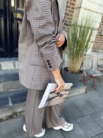 Carreaux Blazer Ld3525 Burgundy