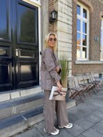 Carreaux Blazer Ld3525 Burgundy