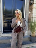 Crossover Echt Suede Studs Bordeaux44