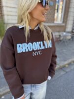 Sweater Brooklynn Hemelsblauw Bruin