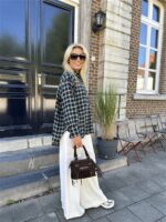 Geruiten Hemdje 9630/223 Strass Flower B