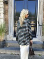 Geruiten Hemdje 9630/223 Strass Flower B