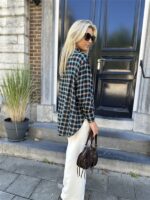 Geruiten Hemdje 9630/223 Strass Flower B