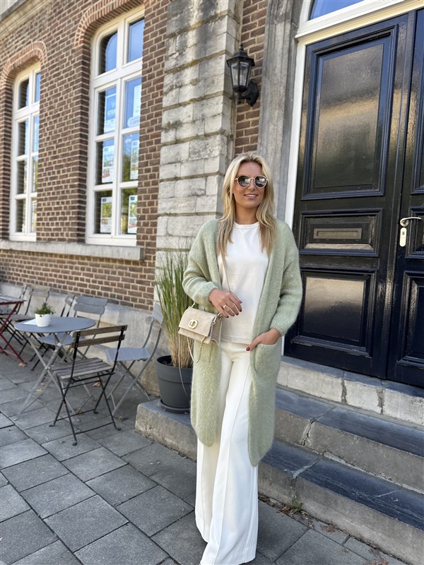 Knitvest Met Zakken 40%kidmohair