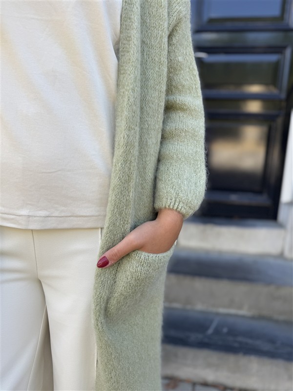 Knitvest Met Zakken 40%kidmohair