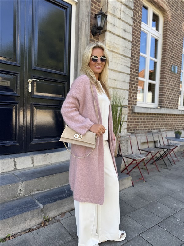 Knitvest Met Zakken 40%kidmohair